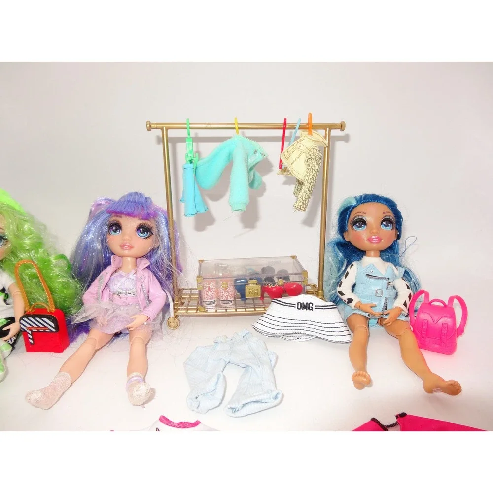 Rainbow High Dolls Violet Willow Jade‎ Closet Hanger Clothes Shoes Accessories